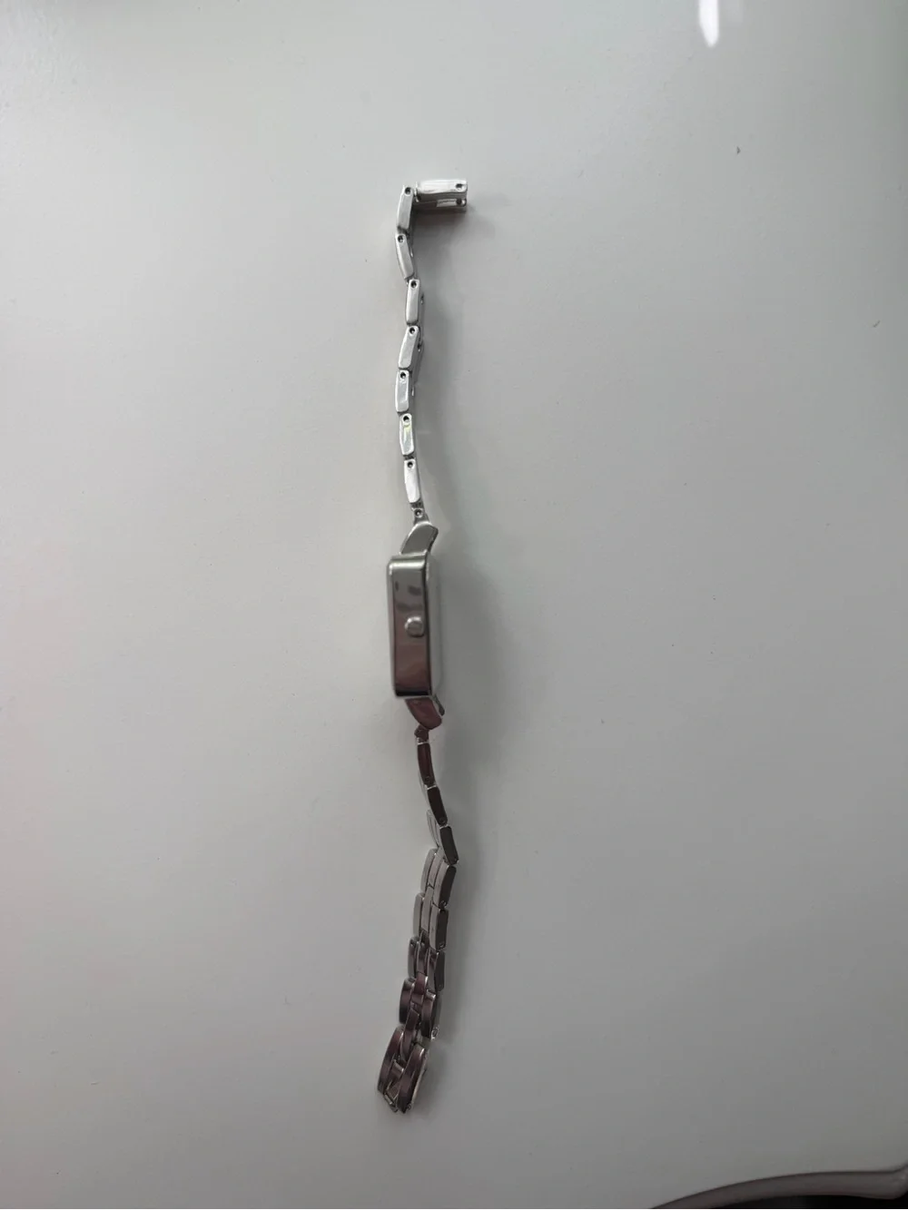 Silver Rectangular Bracelet Watch